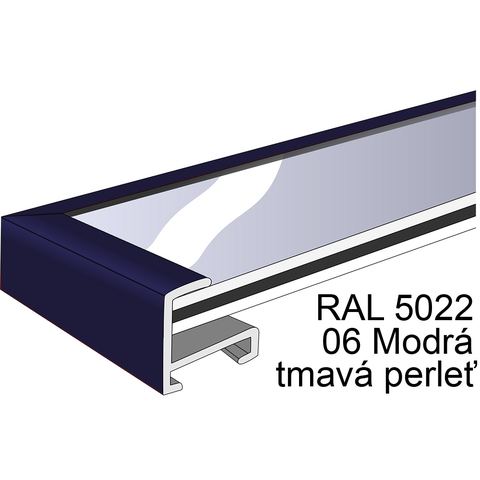 Profil 1, barva 06 Modrá tmavá perleť