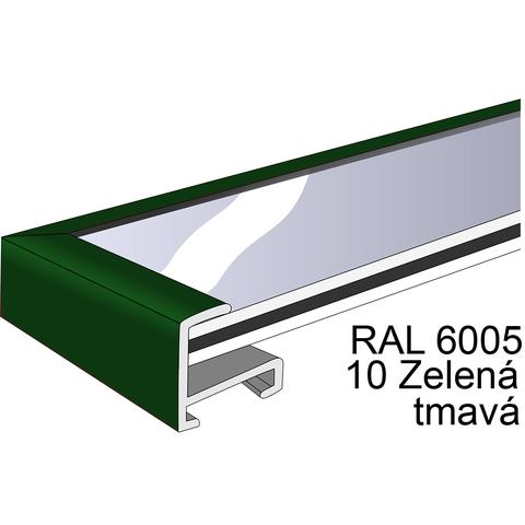 Profil 1, barva 10 Zelená tmavá