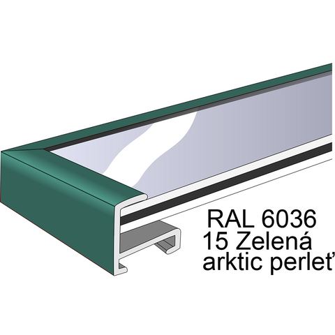 Profil 1, barva 15 Zelená arktic perleť