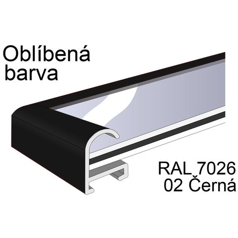 Profil 2, barva 02 Černá