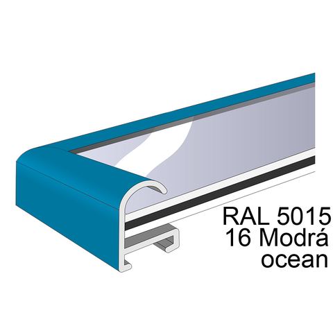 Profil 2, barva 16 Modrá ocean