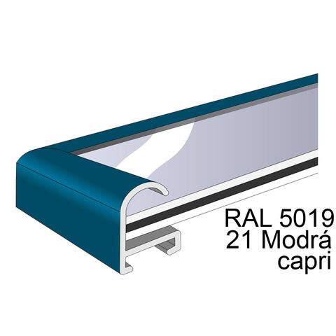 Profil 2, barva 21 Modrá capri