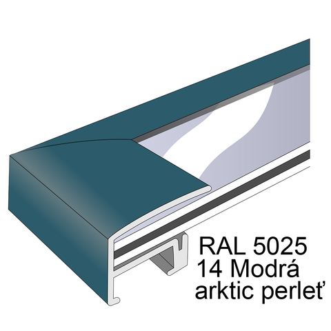 Profil 3, barva 14 Modrá arktic perleť