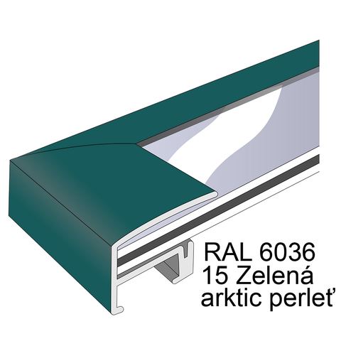 Profil 3, barva 15 Zelená arktic perleť