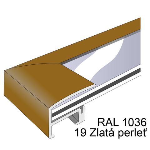 Profil 3, barva 19 Zlatá perleť